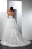 Kapelle Schleppe Ärmellos Herz-Ausschnitt Sittsames Extravagantes Brautkleid - 2