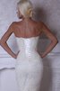 Abito da Sposa mini Formale E Informale Moderno in Pizzo Senza Maniche con Applique - 3