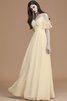 Normale Taille Prinzessin Spaghetti Träger A Linie Bodenlanges Brautjungfernkleid - 12