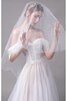 Süss Tüll Dom Zeitloses Brautkleid mit Natürlicher Taille - 5