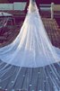 Robe de mariée intemporel naturel de traîne mi-longue manche nulle v encolure - 2