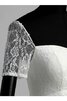 Abito da Sposa Fuori dalla spalla sexy Cerniera a riva A Terra con Manica Corte - 6