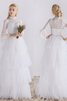 Robe de mariée fermeutre eclair en satin onirique a eglise naturel - 2
