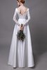 Robe de mariée parfait en satin avec décoration dentelle avec zip facile - 2