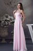 Abito da Sera in Chiffon con Criss-cross con Piega con Perline Lungo - 3