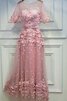 Robe de bal vintage appliques avec ruban ceinture en étoffe ligne a - 1