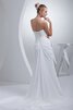 Abito da Sposa con Piega A-Line A Terra Cuore Lungo con Criss-cross - 8