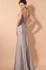 Abito da Sera in Taffeta con Criss-cross A Terra con Increspato - 4