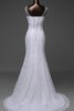Robe de mariée distinguee de col en v de sirène appliques avec perle - 3