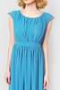 Elegante Vestido de Dama de Honor de Fajas de Volantes Adorno con Cintas - 3