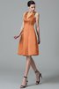 Robe demoiselle d'honneur en satin de lotus avec zip manche nulle de princesse - 22