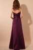 Ärmellos Modern Elegantes bodenlanges Brautjungfernkleid aus Satin mit Blume - 4