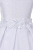 Robe de cortège enfant avec décoration dentelle avec fleurs avec manche courte a-ligne - 3