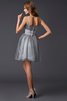 Normale Taille Reißverschluss Organza Prinzessin Mini Abiballkleid - 2