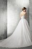 Vestido de Novia de Corte Evasé de Escote de Tirantes Espaguetis de Escote Corazón - 2