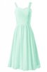 Robe demoiselle d'honneur bref naturel en chiffon de col en cœur ligne a - 1