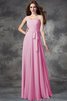 Normale Taille A-Line Chiffon Bodenlanges Anständiges Brautjungfernkleid - 22