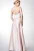 Satin Herz-Ausschnitt rückenfreies gerüschtes langes stilvolles Brautjungfernkleid - 4