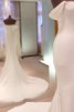 Robe de mariée en salle élégant de traîne moyenne plissage longue - 2