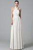 Robe demoiselle d'honneur a-ligne de princesse de lotus de dos nu avec chiffon - 16