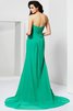 Perlenbesetztes Ärmelloses Chiffon Natürliche Taile Etui Abendkleid - 2