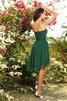 A-Linie Ärmelloses Empire Taille Chiffon Knielanges Brautjungfernkleid - 30