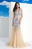 Etui Nackenband Sexy Anständiges Abendkleid ohne Ärmeln - 1