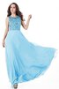 Robe de bal avec sans manches de col haut en forme salle interne délicat - 3