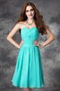 Normale Taille Chiffon A Linie Prinzessin Abiballkleid mit Herz-Ausschnitt - 1