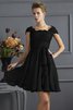 A-Linie Normale Taille Prinzessin Chiffon Brautjungfernkleid mit Bordüre - 3