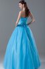 Abito Quinceanera decorato Cuore Ball Gown Allacciato con Increspato - 4