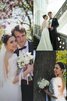 Abito da Sposa Tubino V-Scollo Senza Maniche in Pizzo con Mezze Maniche - 2