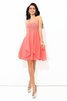 Vestido de Cóctel de Corte princesa de Escote halter de Natural - 3