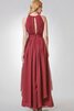 Empire Taille A-Line langes bodenlanges Abendkleid mit Plissierungen - 4