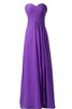 Robe demoiselle d'honneur plissage naturel ruché ligne a avec chiffon - 10