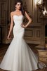 Robe de mariée simple delicat sexy de traîne moyenne de sirène - 1