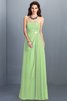 Reißverschluss Empire Taille Prinzessin Ärmellos Brautjungfernkleid aus Chiffon - 26
