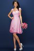 Abito da Damigella in Chiffon con Piega Conotta A-Line Principessa - 22