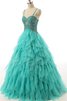 Tüll Herz-Ausschnitt Ballkleid mit Schleife mit Rücken Schnürung - 3
