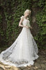 Vestido de Novia de Largo de Abalorio de Tiras anchas de Emocionante - 5