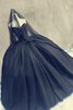 Tüll Duchesse-Linie Reißverschluss Herz-Ausschnitt Quinceanera Kleid mit Blume mit Bordüre - 2