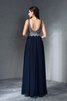 Robe de bal naturel formelle longue ligne a de col en v - 2