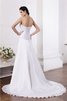 Robe de mariée manche nulle de lotus avec lacets satin comme soie avec perle - 2