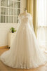 Robe de mariée à la mode en tulle de traîne longue exceptionnel luxueux - 10