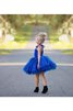 Robe de cortège enfant bref a-ligne avec fleurs avec sans manches decoration en fleur - 2