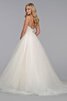 Robe de mariée naturel à la mode de mode de bal avec zip col en forme de cœur - 2
