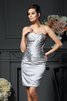 Robe mère de mariée courte naturel equipé de jacket manche nulle fermeutre eclair - 3