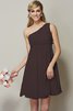 Normale Taille Prinzessin Ein Schulterfreies Knielanges Kurzes Brautjungfernkleid - 6