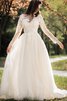 Robe de mariée fermeutre eclair avec perle belle appliques elégant - 4