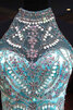 Vestido de Fiesta de Espalda Descubierta de Largo de Absorbente de Cremallera - 3